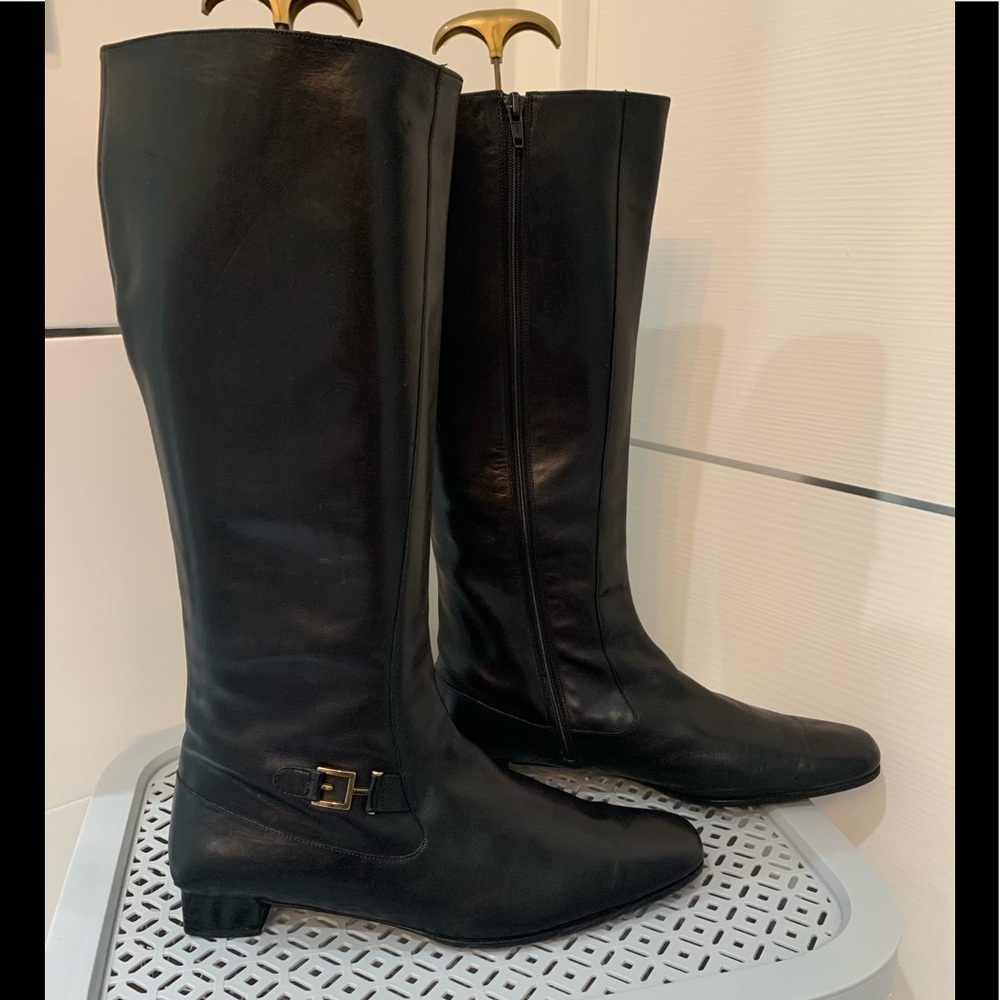 Cole Haan Limited Edition Black Leather Boots size 10.